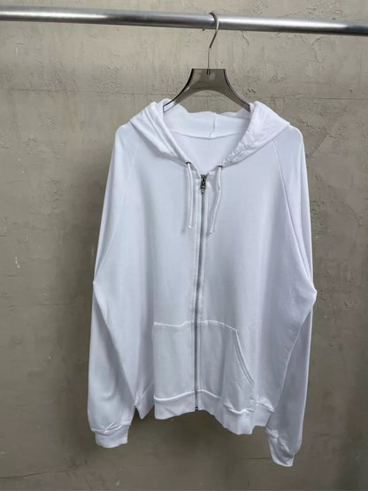 Chrome Hearts White Zip-Up Hoodie