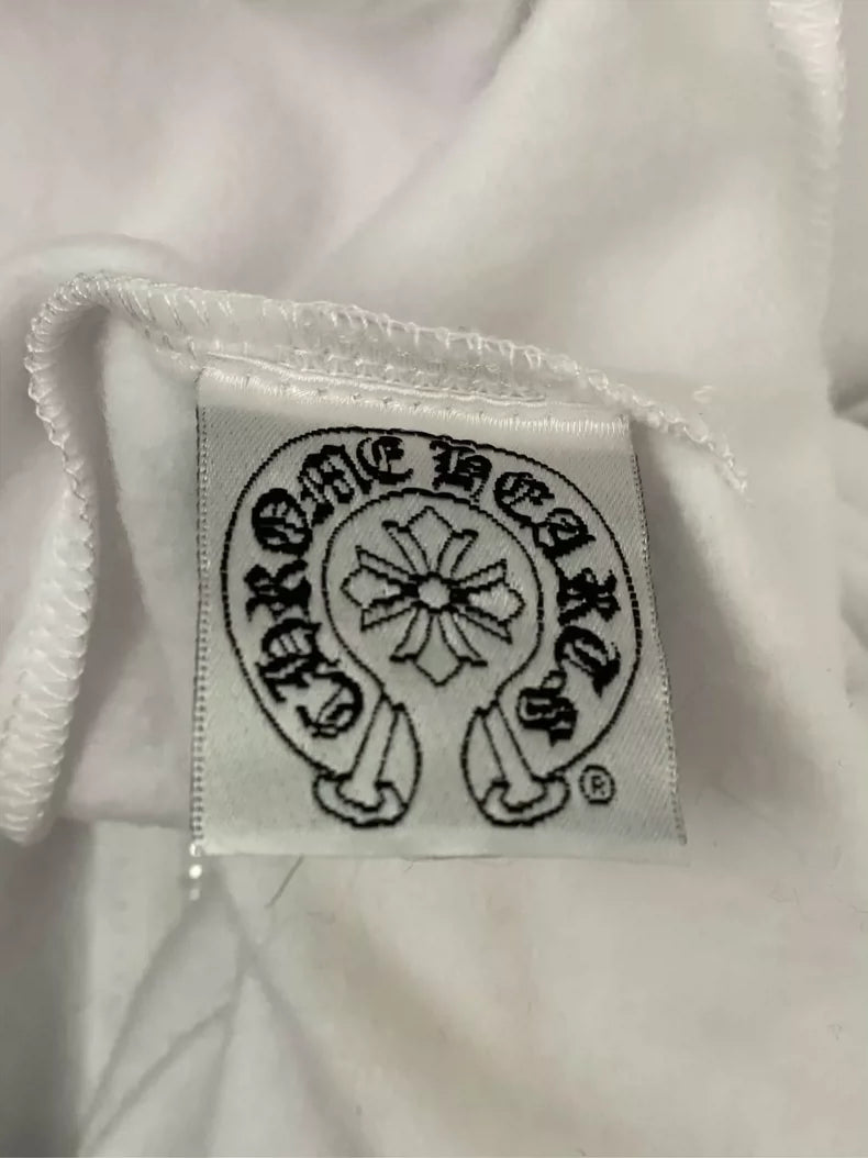 Chrome Hearts White Zip-Up Hoodie