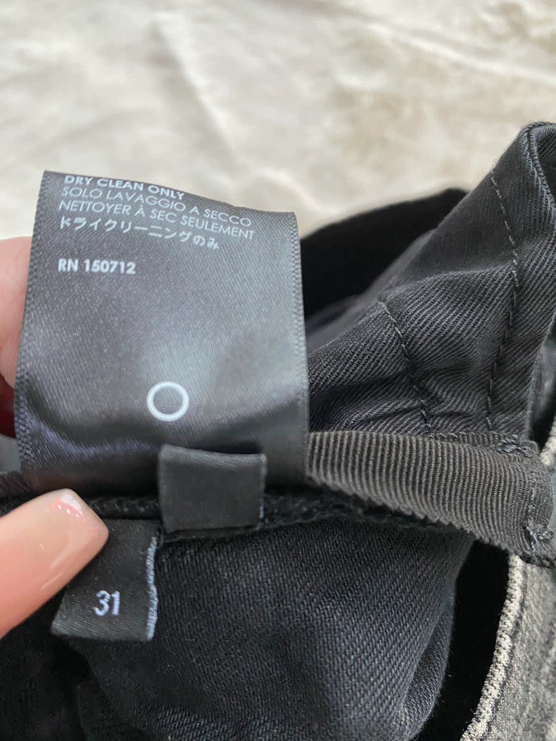 Amiri Black Pink Trackside Jeans