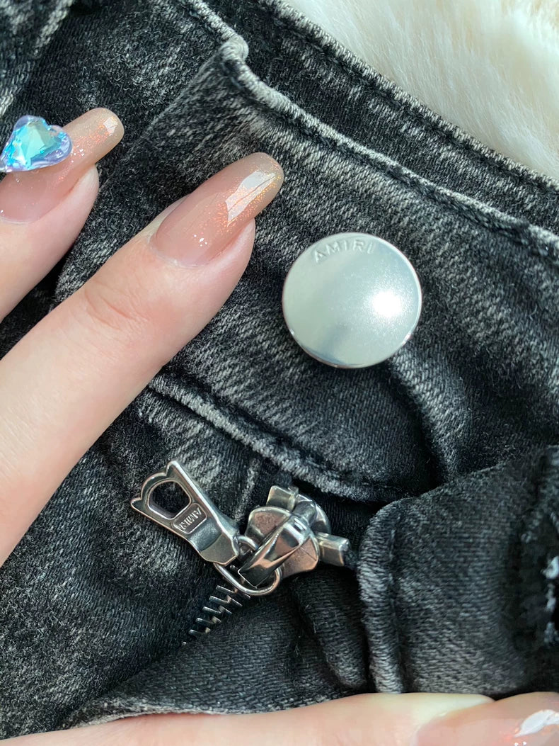 Amiri Black Pink Trackside Jeans