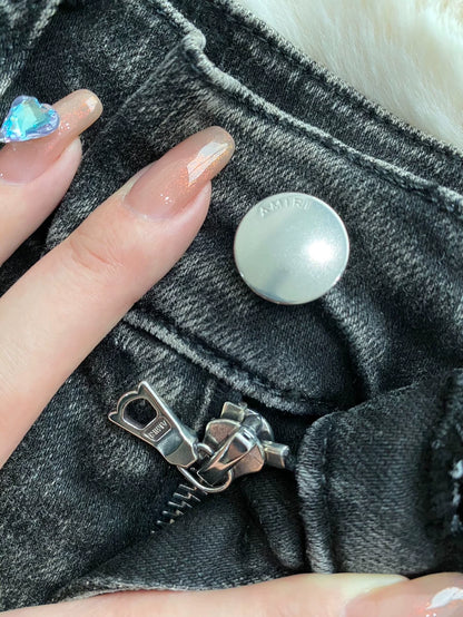 Amiri Black Pink Trackside Jeans