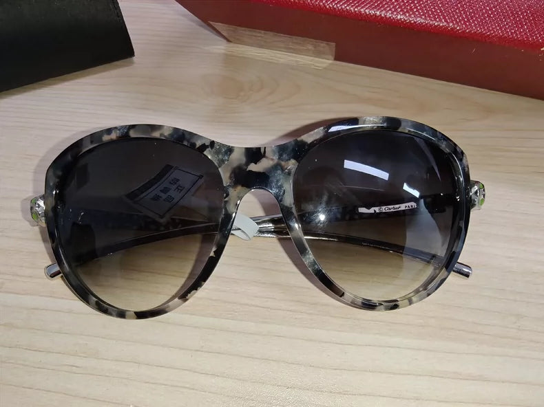Cartier Leopard Sunglasses with Tortoise Frame