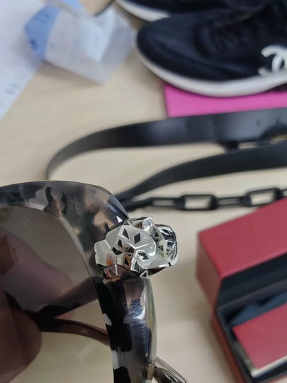 Cartier Leopard Sunglasses with Tortoise Frame