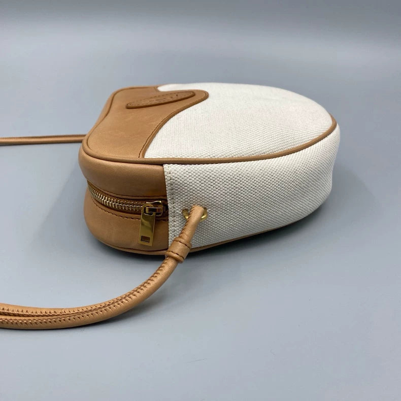 YSL Canvas and Leather Crossbody Bag