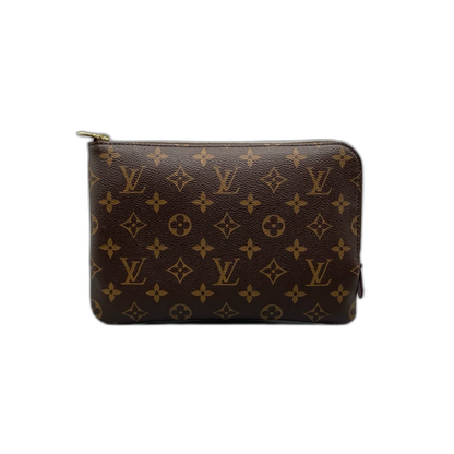 Louis Vuitton Classic Monogram Clutch Bag