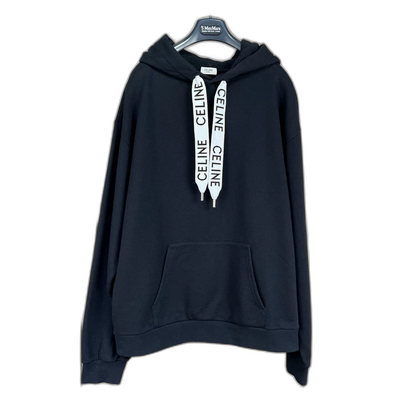 Celine Black Drawstring Hoodie