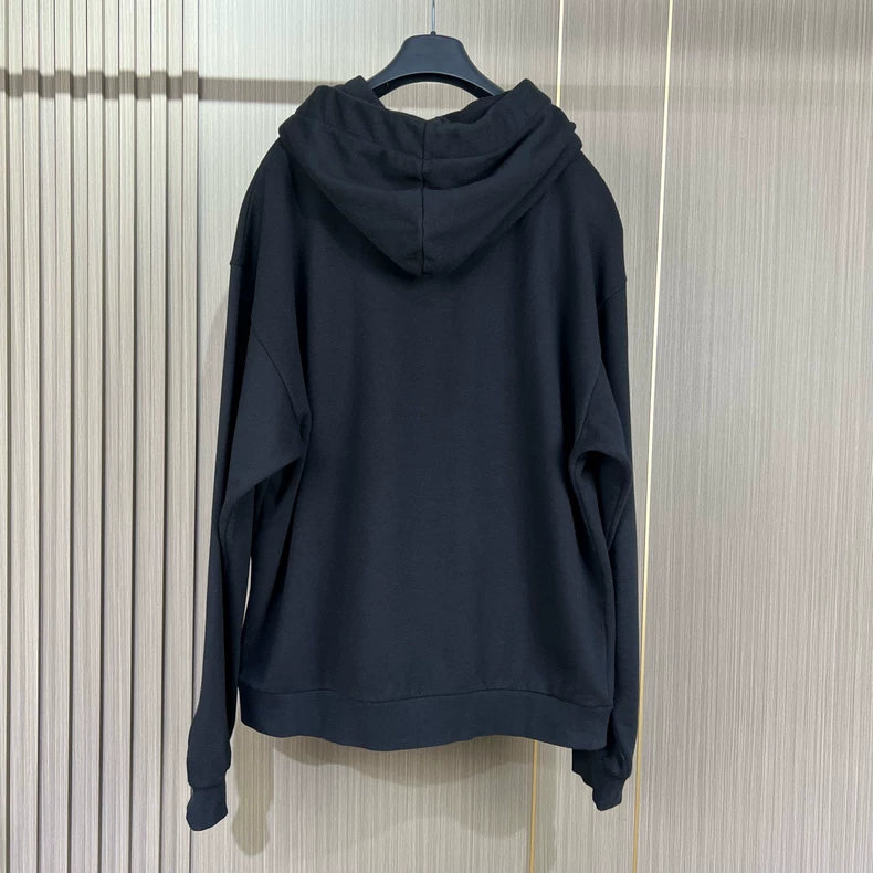 Celine Black Drawstring Hoodie