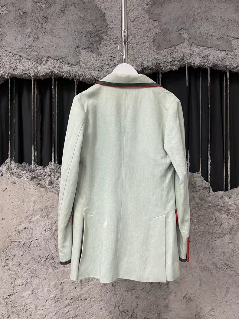 Vintage Gucci Distressed Denim Blazer