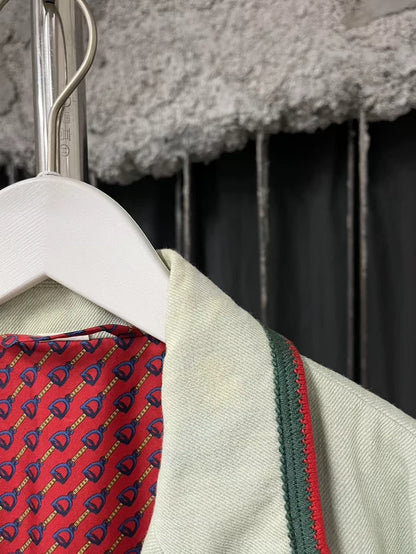 Vintage Gucci Distressed Denim Blazer