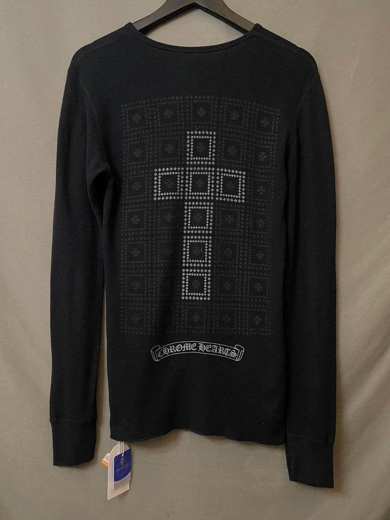 Chrome Hearts Black Cross Pattern Long Sleeve-yf