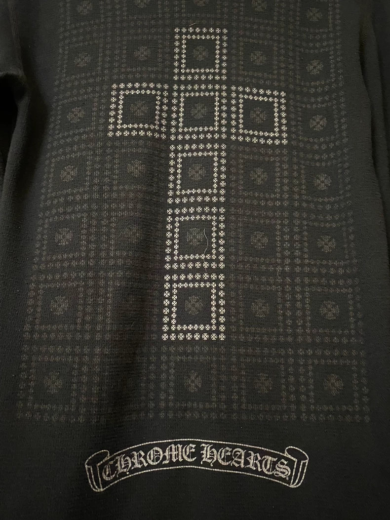 Chrome Hearts Black Cross Pattern Long Sleeve-yf