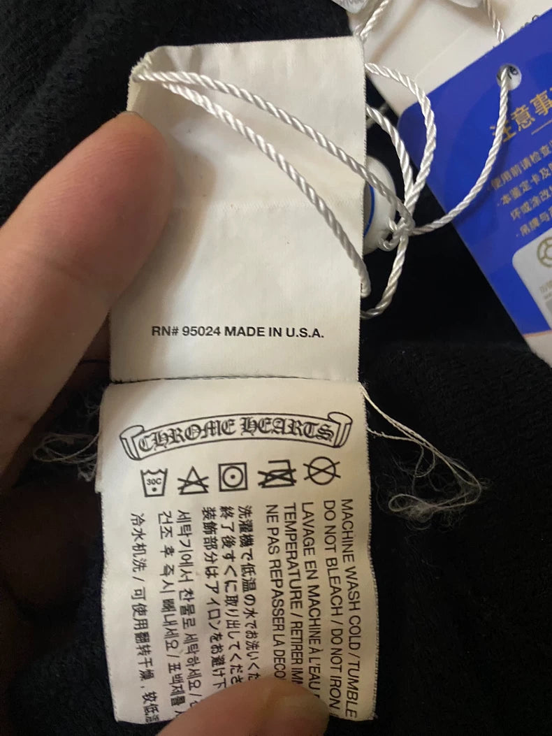 Chrome Hearts Black Cross Pattern Long Sleeve-yf