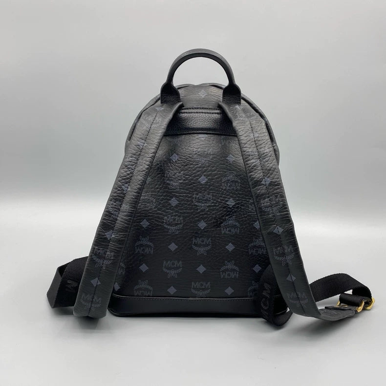 MCM Classic Studded Backpack with Print