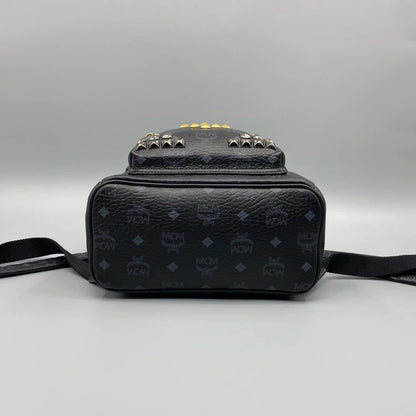 MCM Classic Studded Backpack with Print