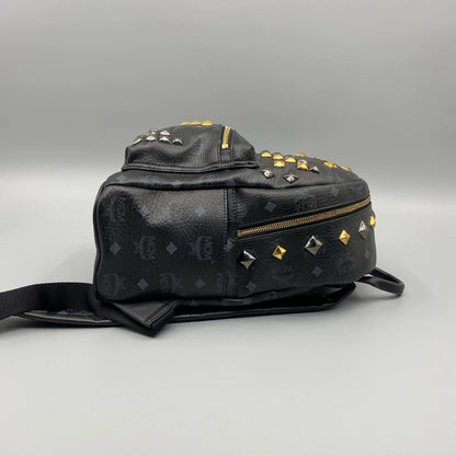 MCM Classic Studded Backpack with Print