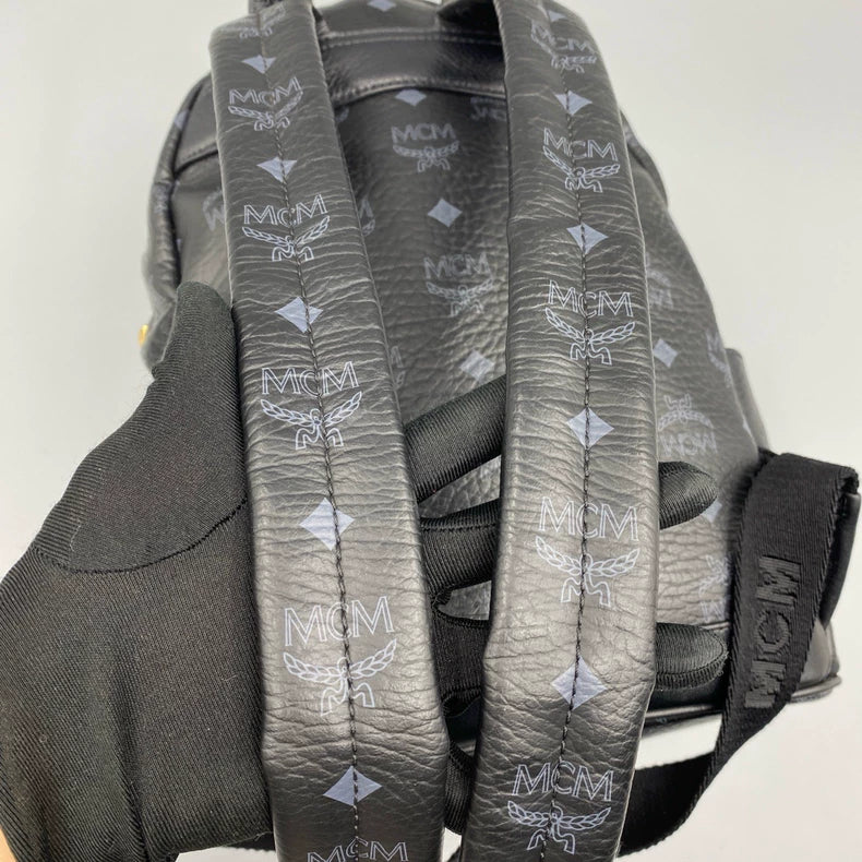 MCM Classic Studded Backpack with Print