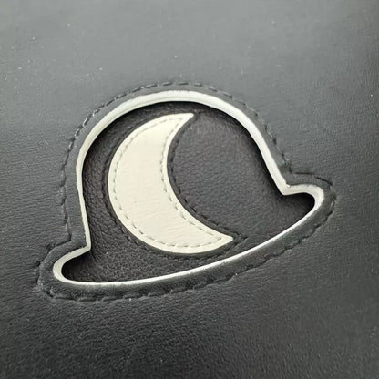 Delvaux Black Leather Wallet with Hat Design