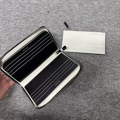 Delvaux Black Leather Wallet with Hat Design