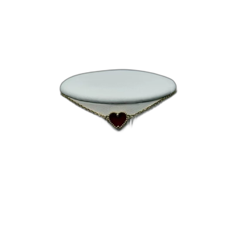 VCA Red Heart Bracelet with Gold Accents