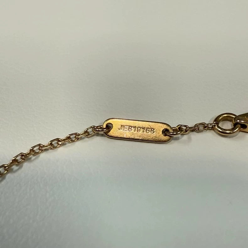 VCA Red Heart Bracelet with Gold Accents