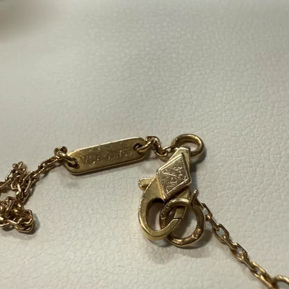 VCA Red Heart Bracelet with Gold Accents