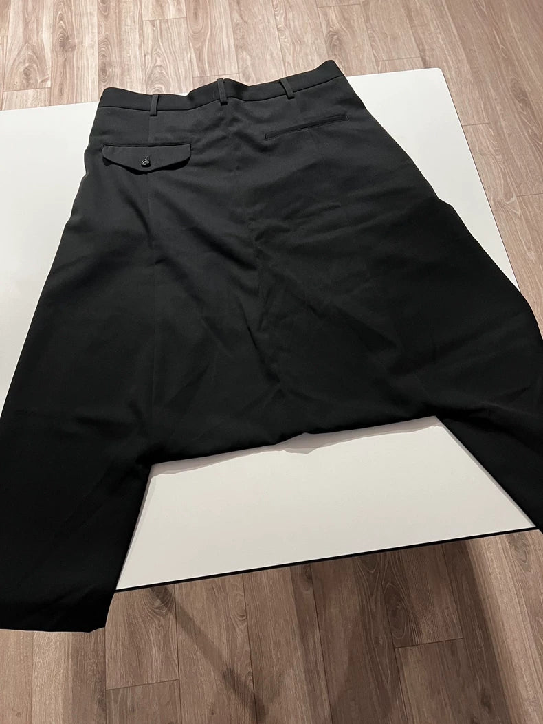 Comme des Garcons Wool Dropped-Crotch Pants S