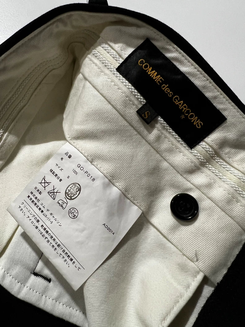 Comme des Garcons Wool Dropped-Crotch Pants S