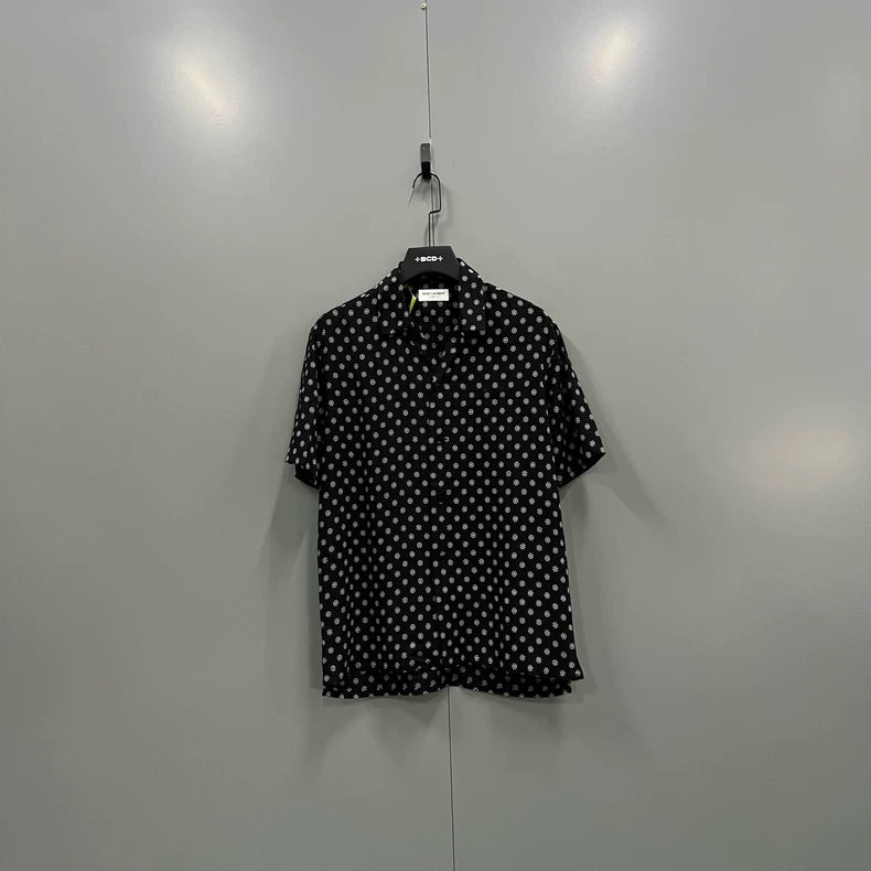 Saint Laurent Floral Polka Dot Shirt-yf