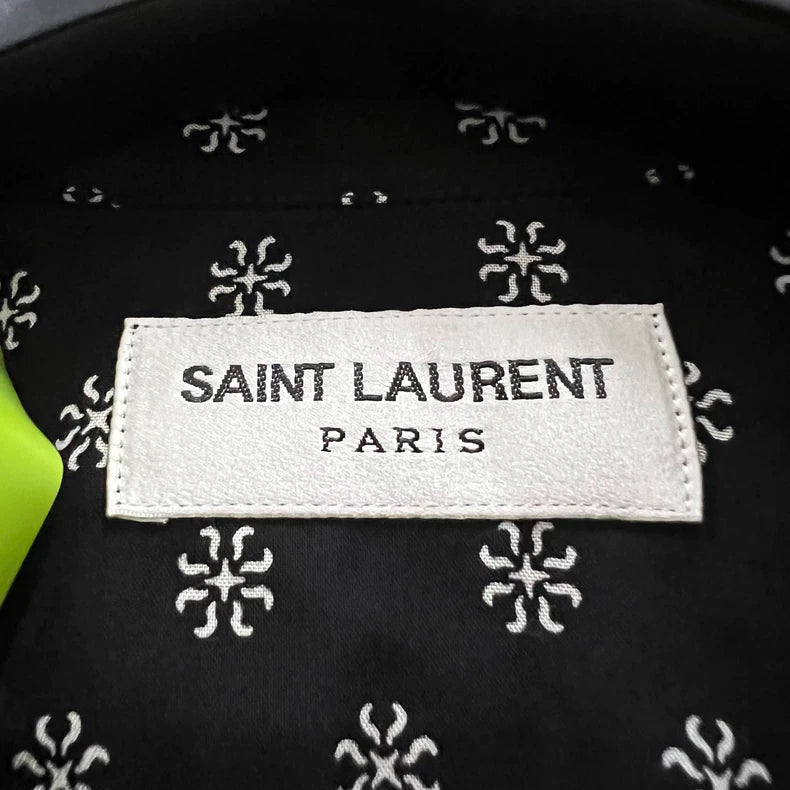 Saint Laurent Floral Polka Dot Shirt-yf
