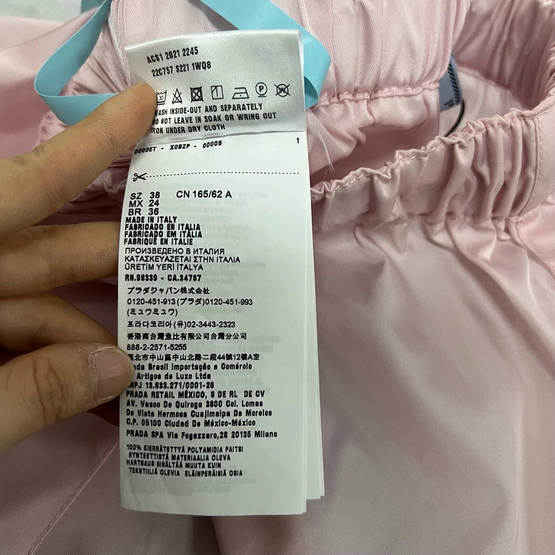 Prada Pink Logo Shorts in Size 38