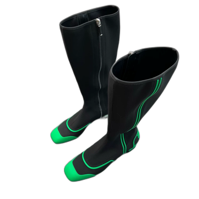 Dior Green and Black High Boots