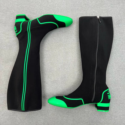Dior Green and Black High Boots