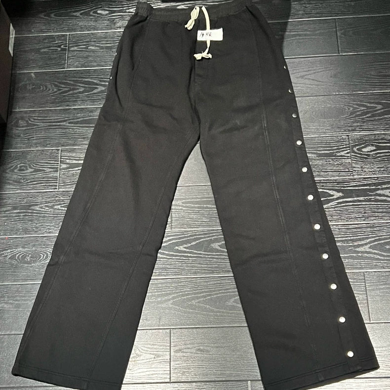RICK OWENS 24FW Cotton Snap Pants