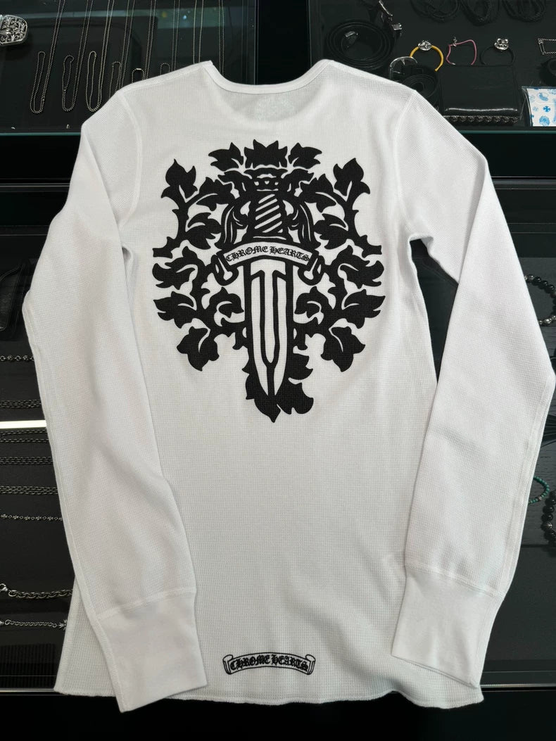 Chrome Hearts White Long Sleeve Top-yf