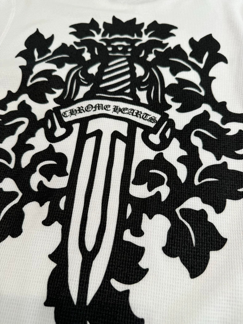 Chrome Hearts White Long Sleeve Top-yf