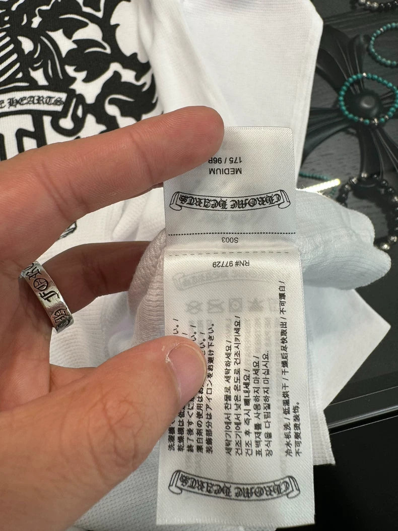 Chrome Hearts White Long Sleeve Top-yf