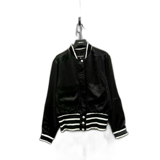 Chanel Pearl Button Silk Jacket