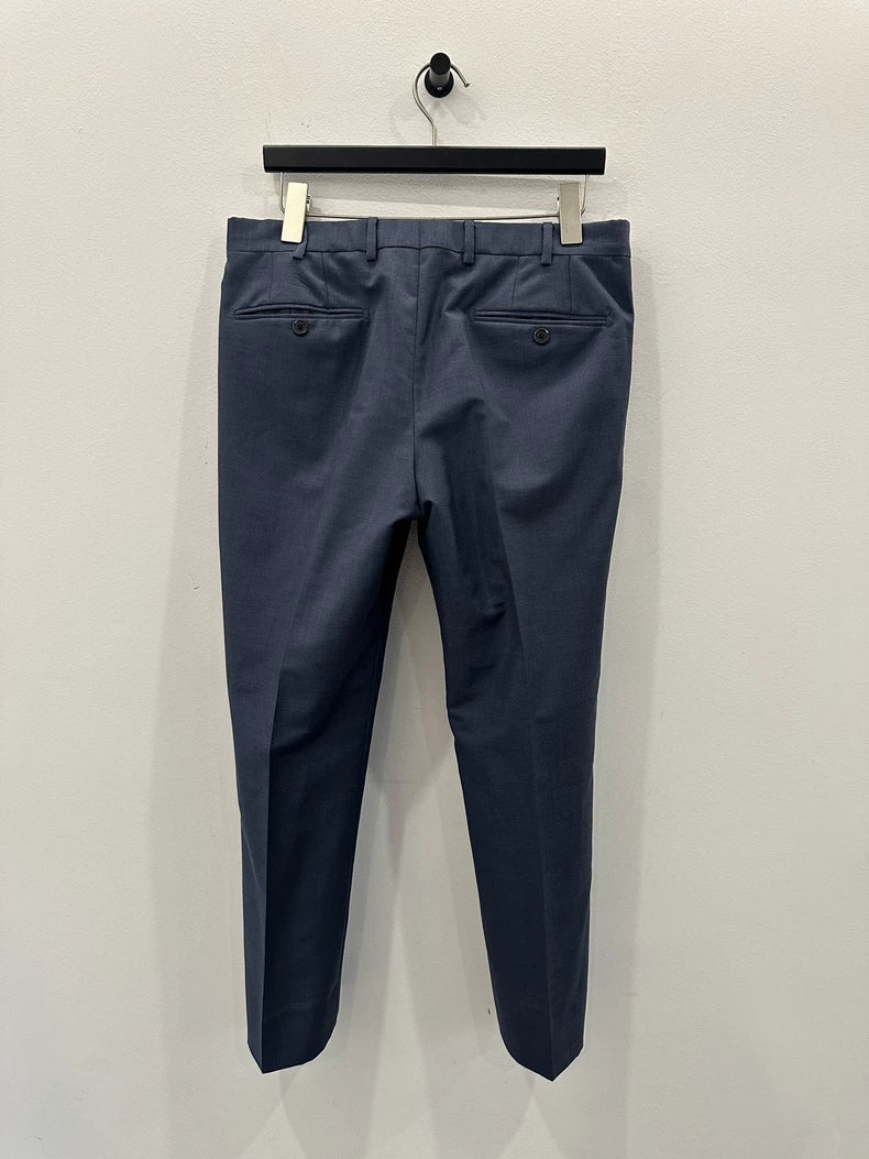 Classic Dark Blue Men's Pants from Prada