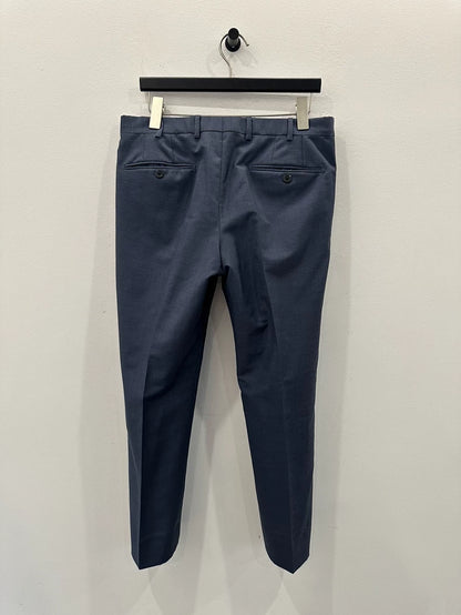 Classic Dark Blue Men's Pants from Prada