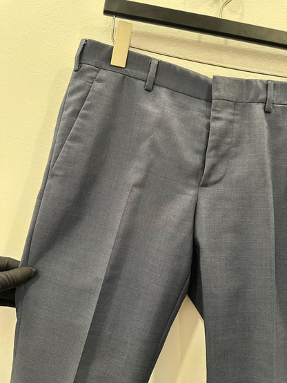 Classic Dark Blue Men's Pants from Prada