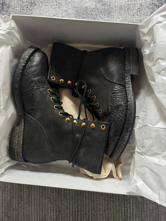 VISVIM Battalion Boots in Black Color