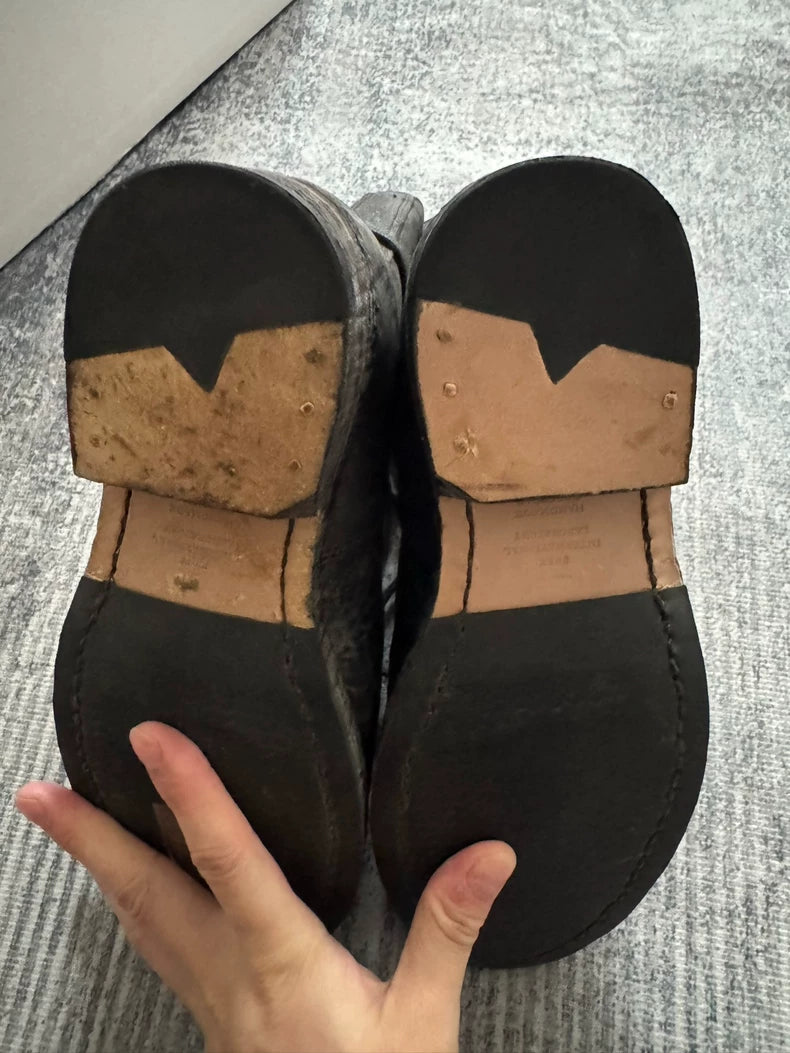 VISVIM Battalion Boots in Black Color