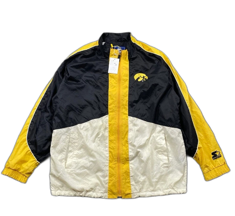 90s Iowa Hawkeye Color Block Jacket