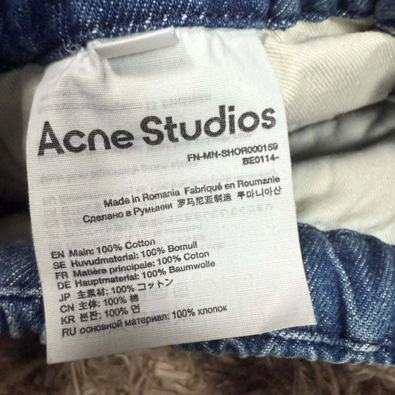 Acne Studios 2025 Cargo Denim Shorts