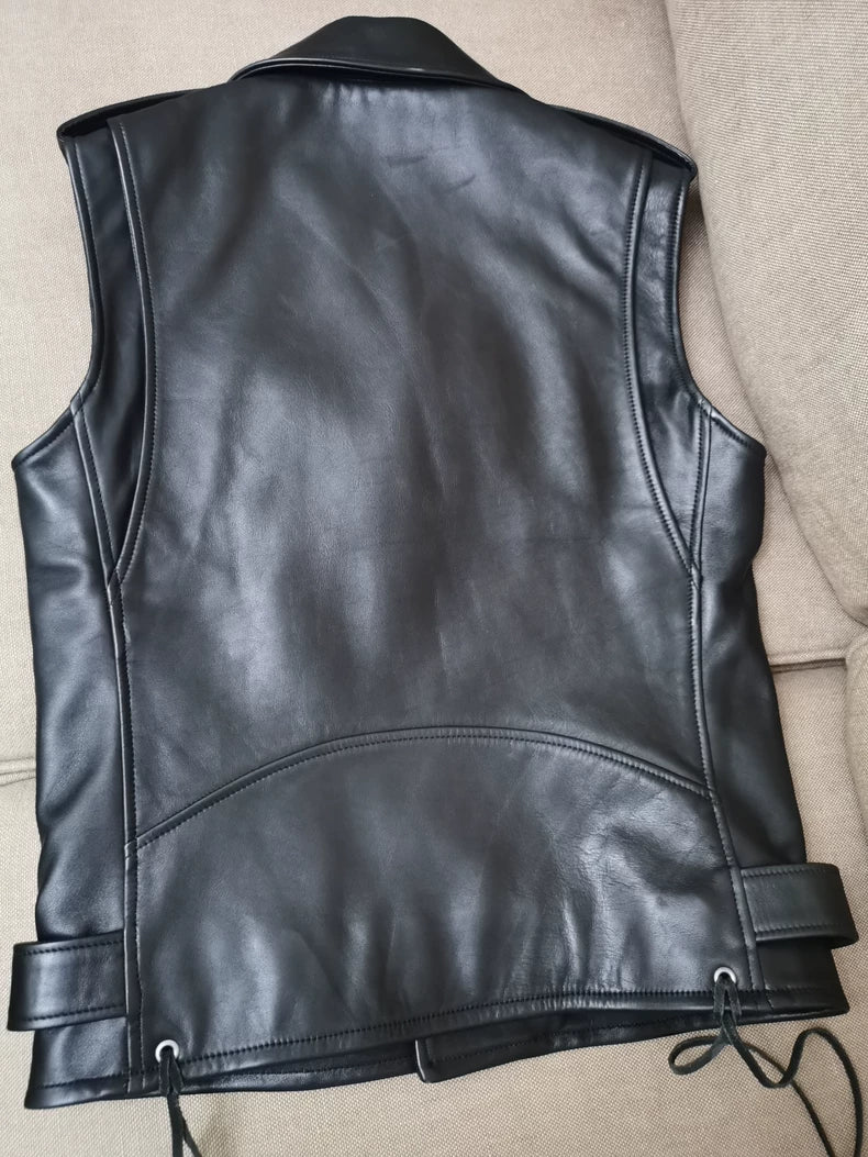 Saint Laurent Paris Leather Vest Jacket
