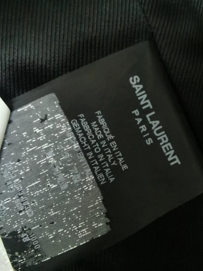 Saint Laurent Paris Leather Vest Jacket