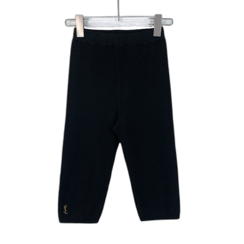 Saint Laurent Black Logo Knit Trousers