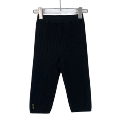 Saint Laurent Black Logo Knit Trousers
