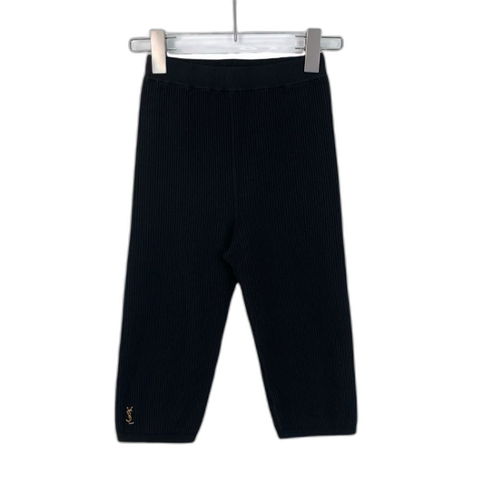 Saint Laurent Black Logo Knit Trousers