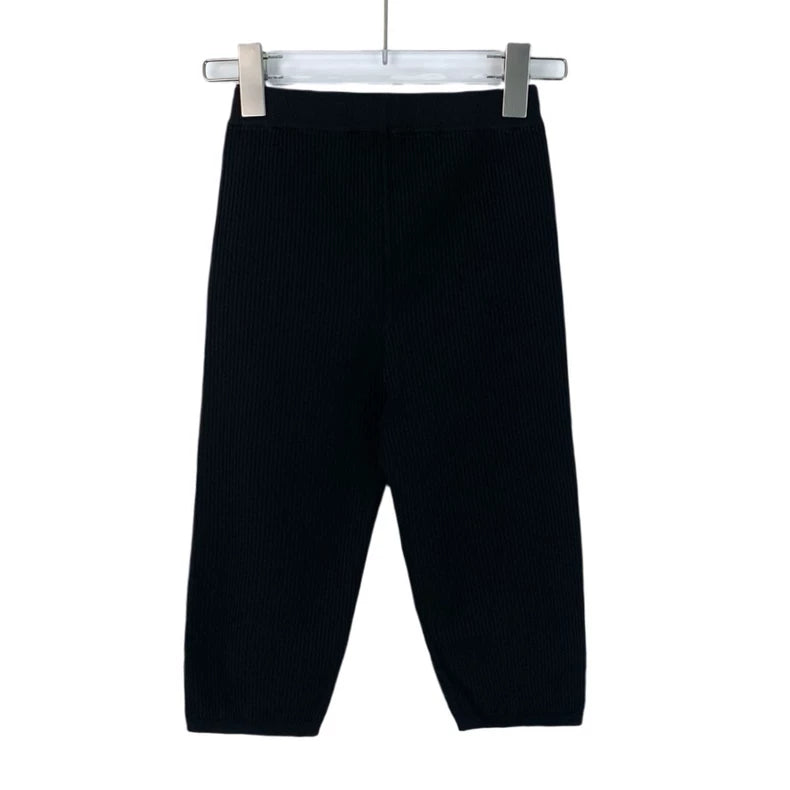 Saint Laurent Black Logo Knit Trousers